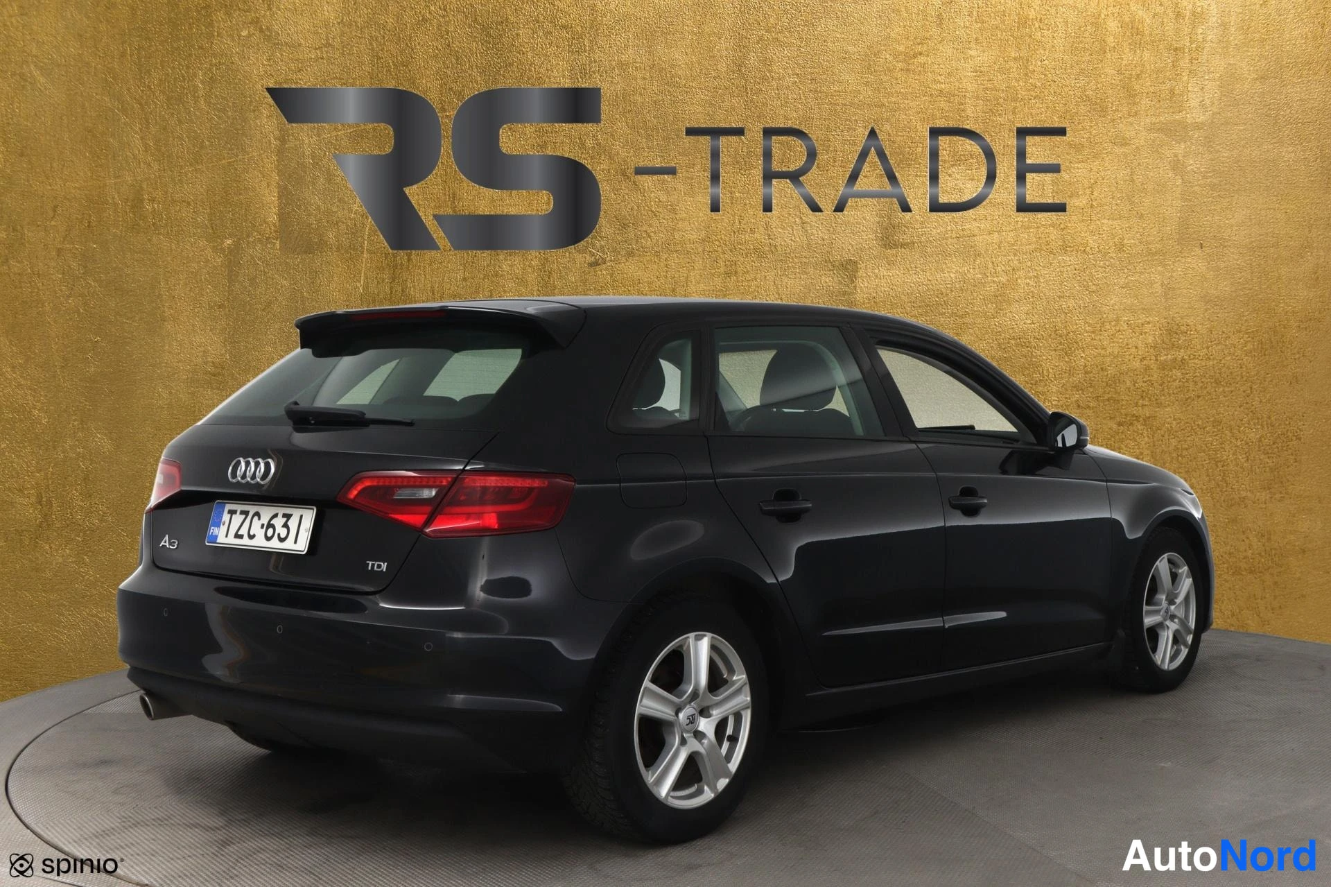 Musta Audi A3 2013, takaviisto, kuva 4