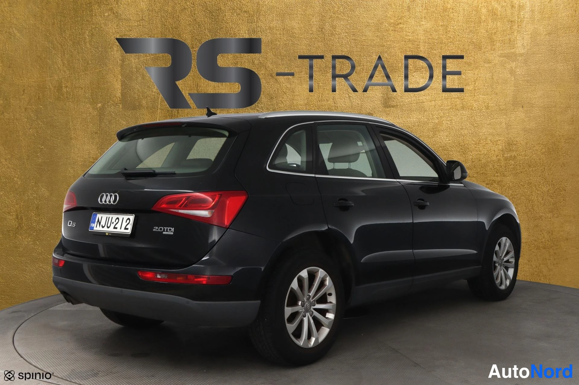 Black Audi Q5 2009, rear three-quarter, photo 4
