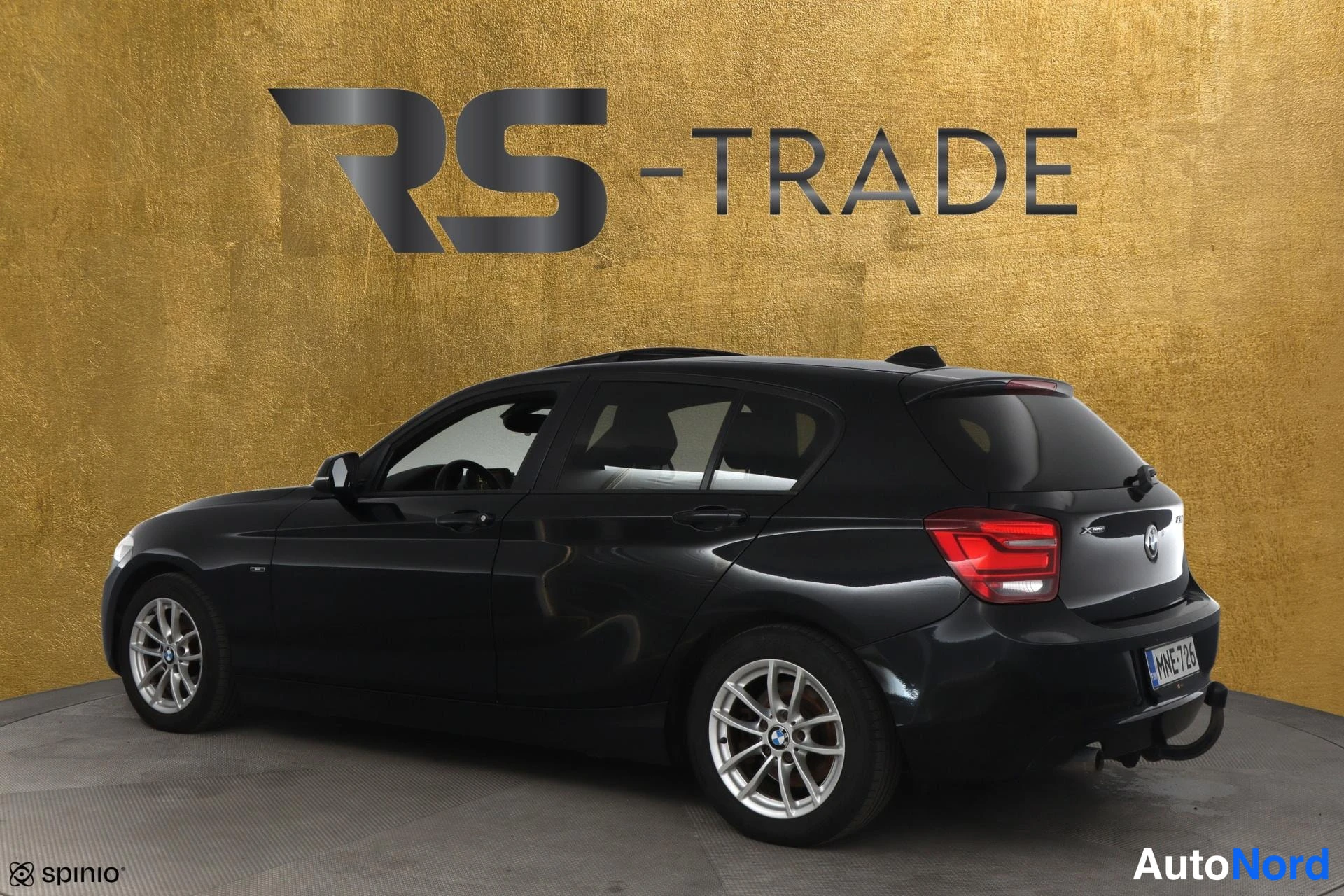 Musta BMW 120d xDrive 2013, takaviisto, kuva 6