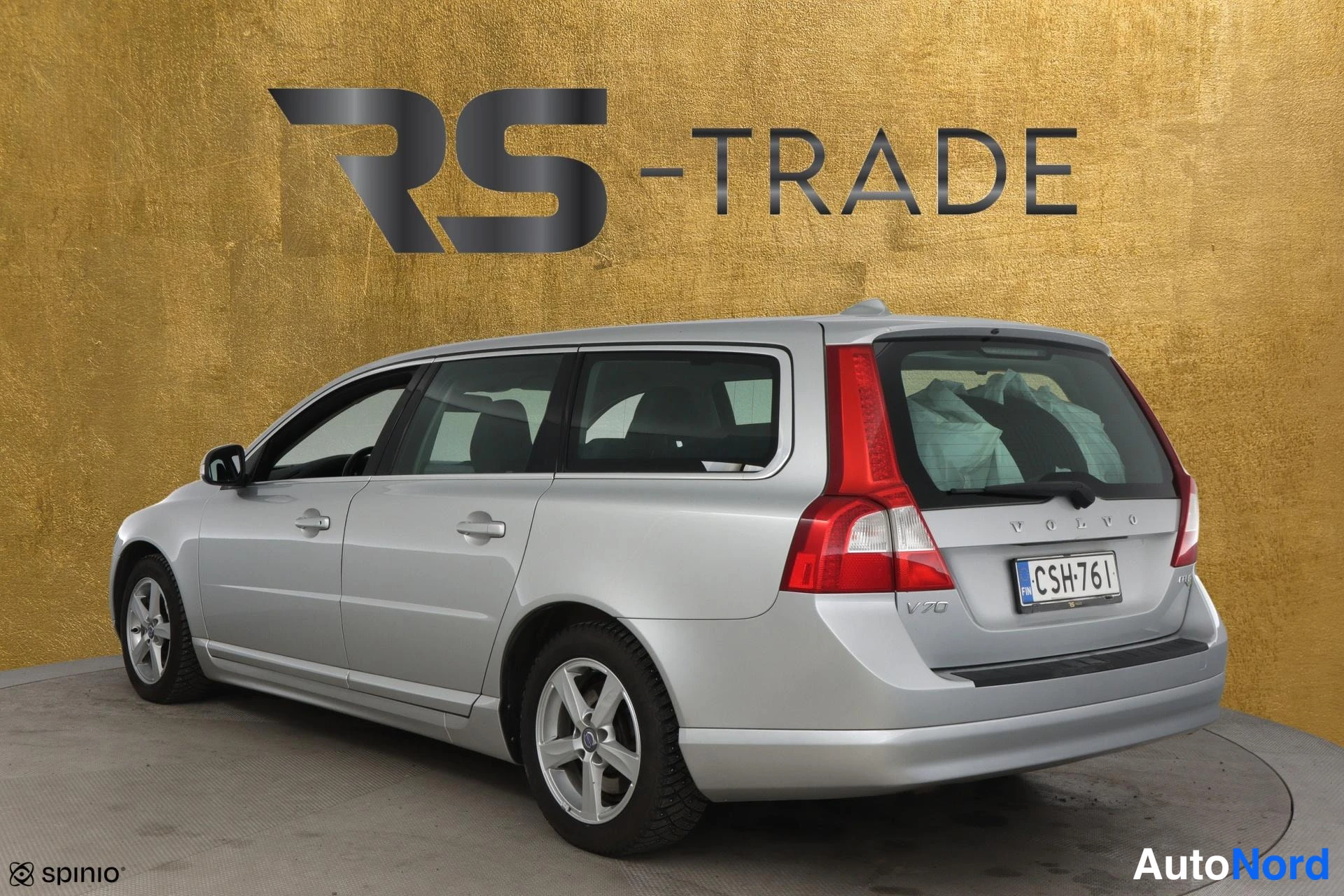 Hopea Volvo V70 2010, takaviisto, kuva 5