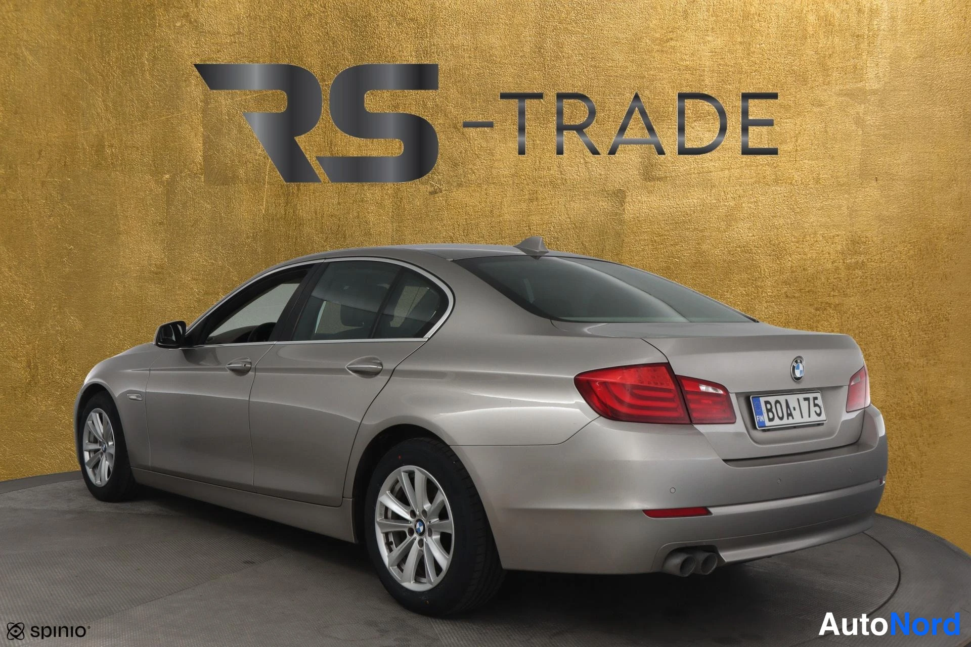 Beige BMW 520d 2010, takaviisto, kuva 5