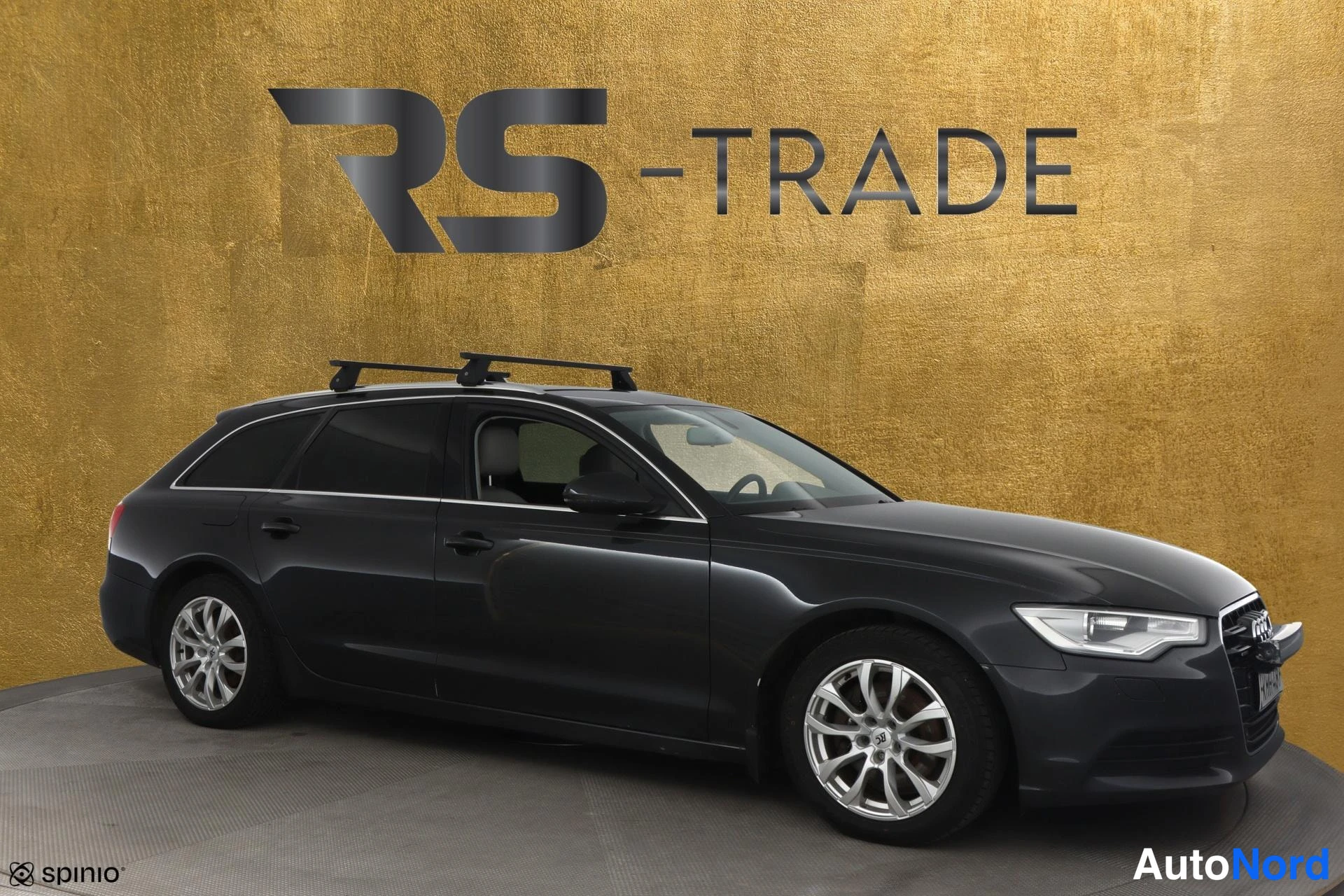 Harmaa Audi A6 2012, etuviisto, keula oikealle, kuva 2