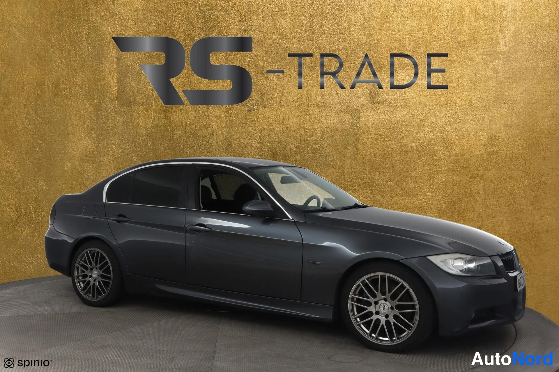Harmaa BMW 330d xDrive 2006, etuviisto, keula oikealle, kuva 3