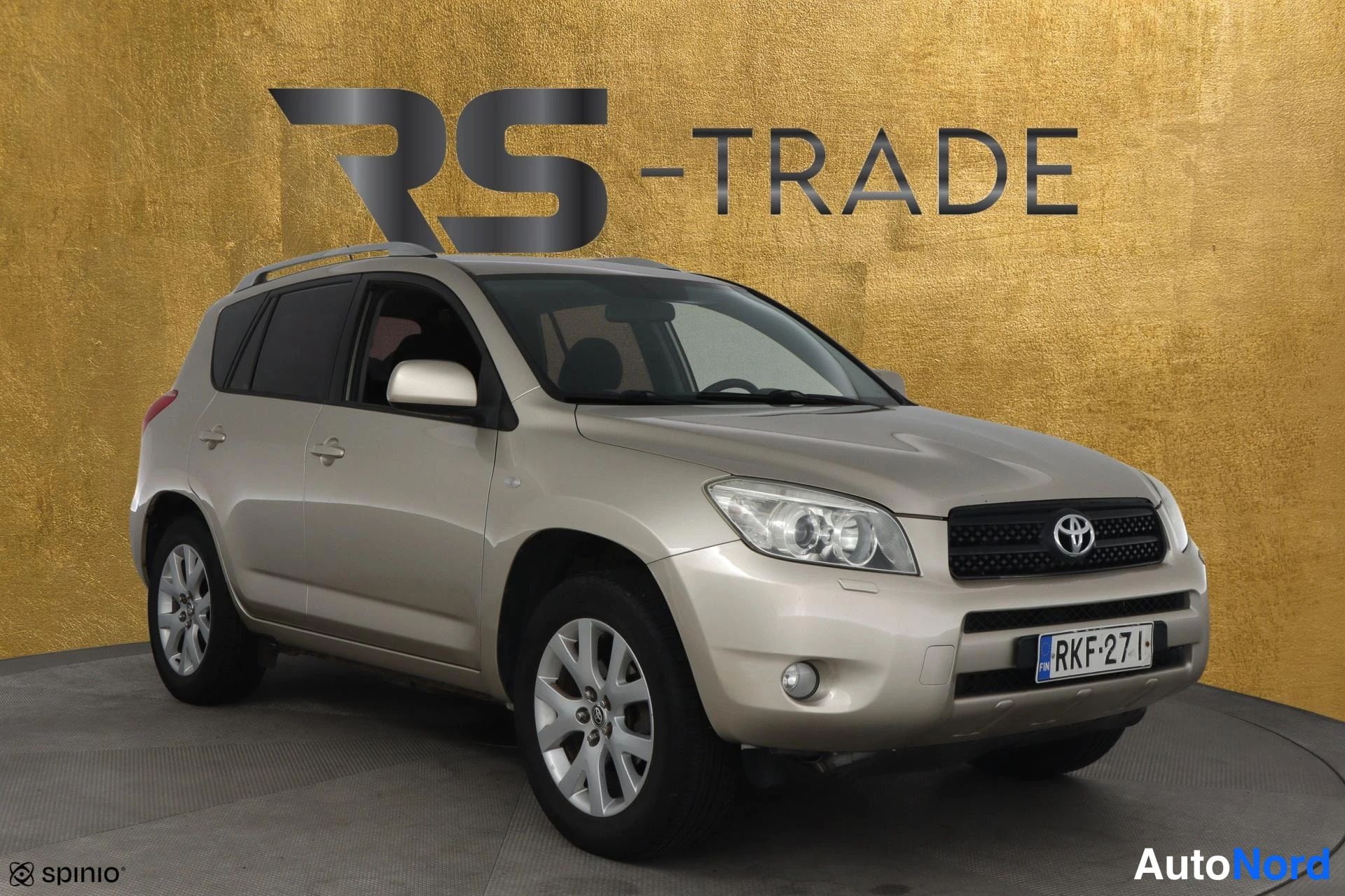 Beige Toyota RAV4 2006, etuviisto, keula oikealle, kuva 3
