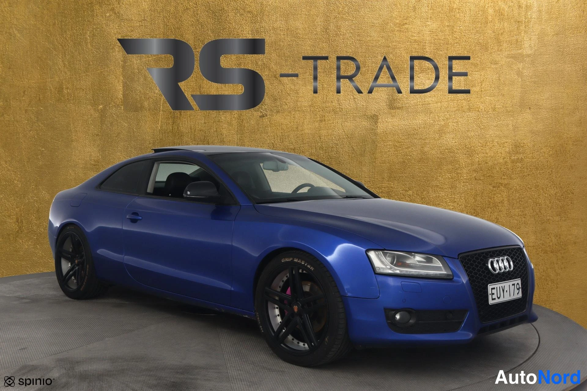Harmaa Audi A5 2008, etuviisto, keula oikealle, kuva 2