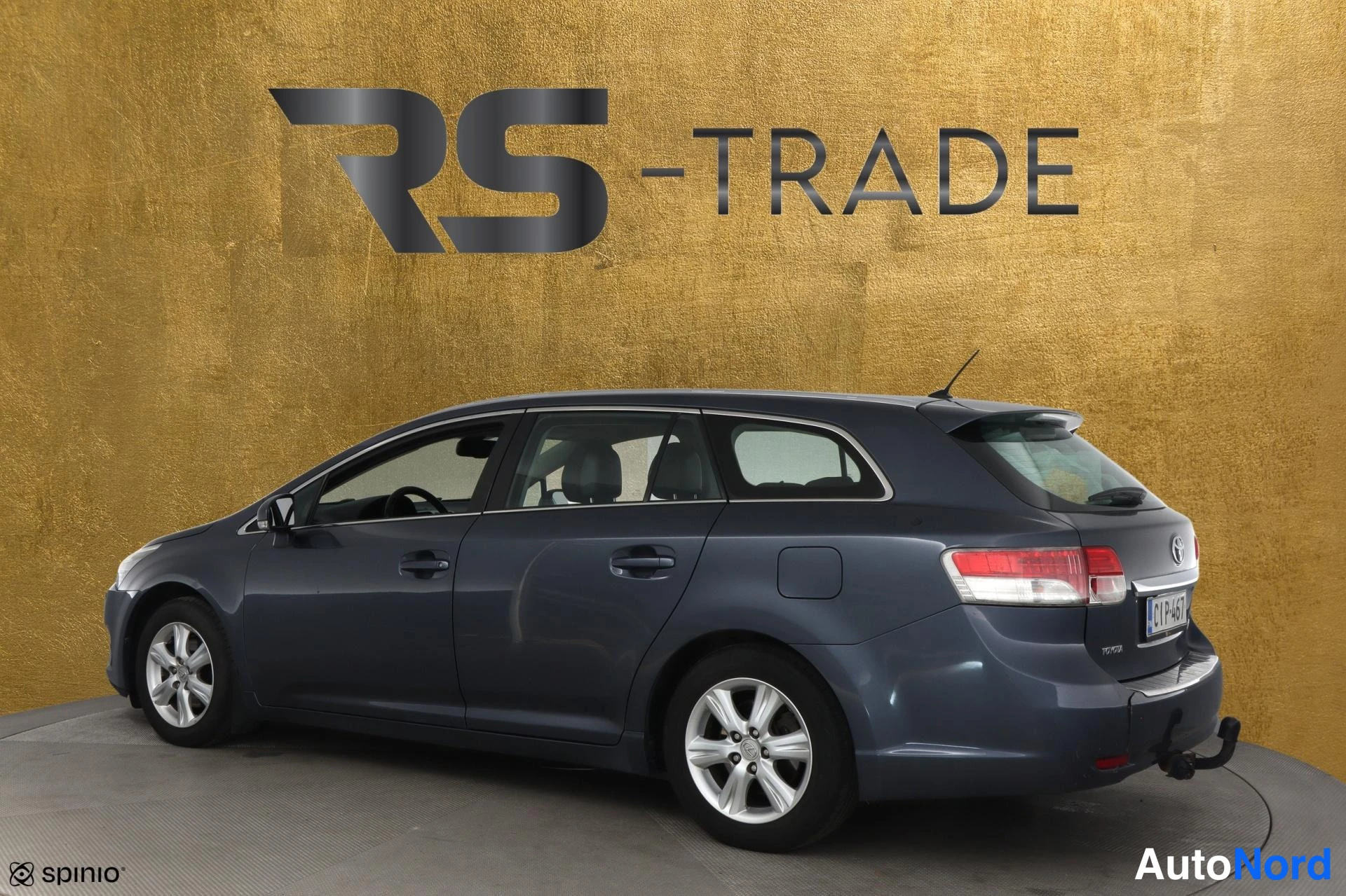 Blue Toyota Avensis 2012, rear three-quarter, photo 6