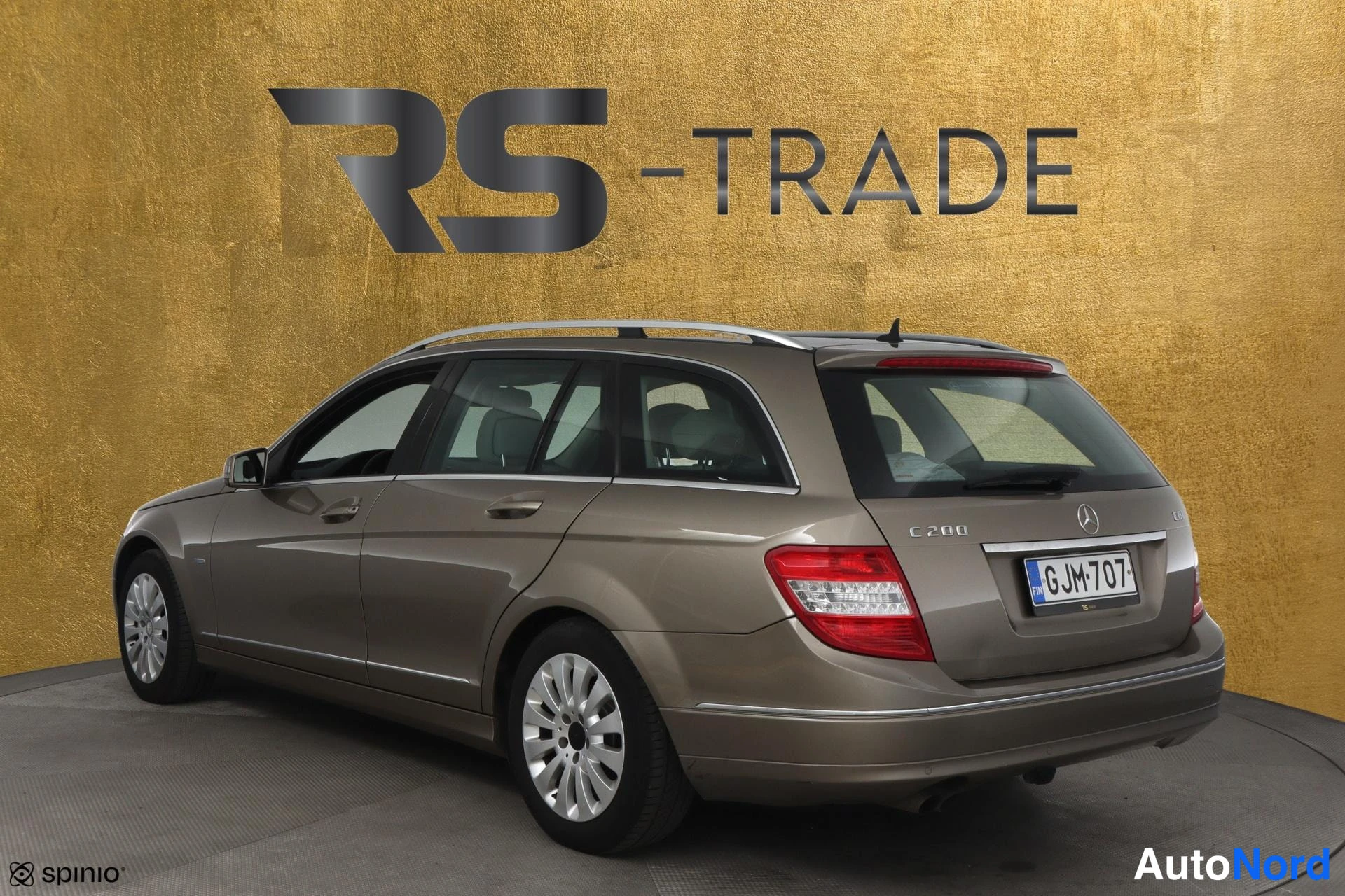 Beige Mercedes-Benz C 2011, takaviisto, kuva 5
