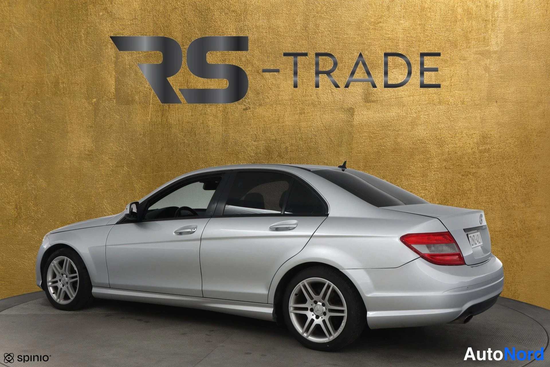 Silver Mercedes-Benz C 2008, rear three-quarter, photo 6
