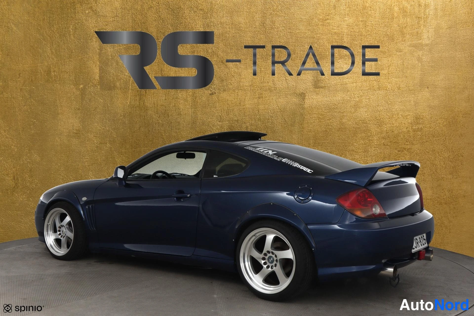 Sininen Hyundai Coupe 2004, takaviisto, kuva 5