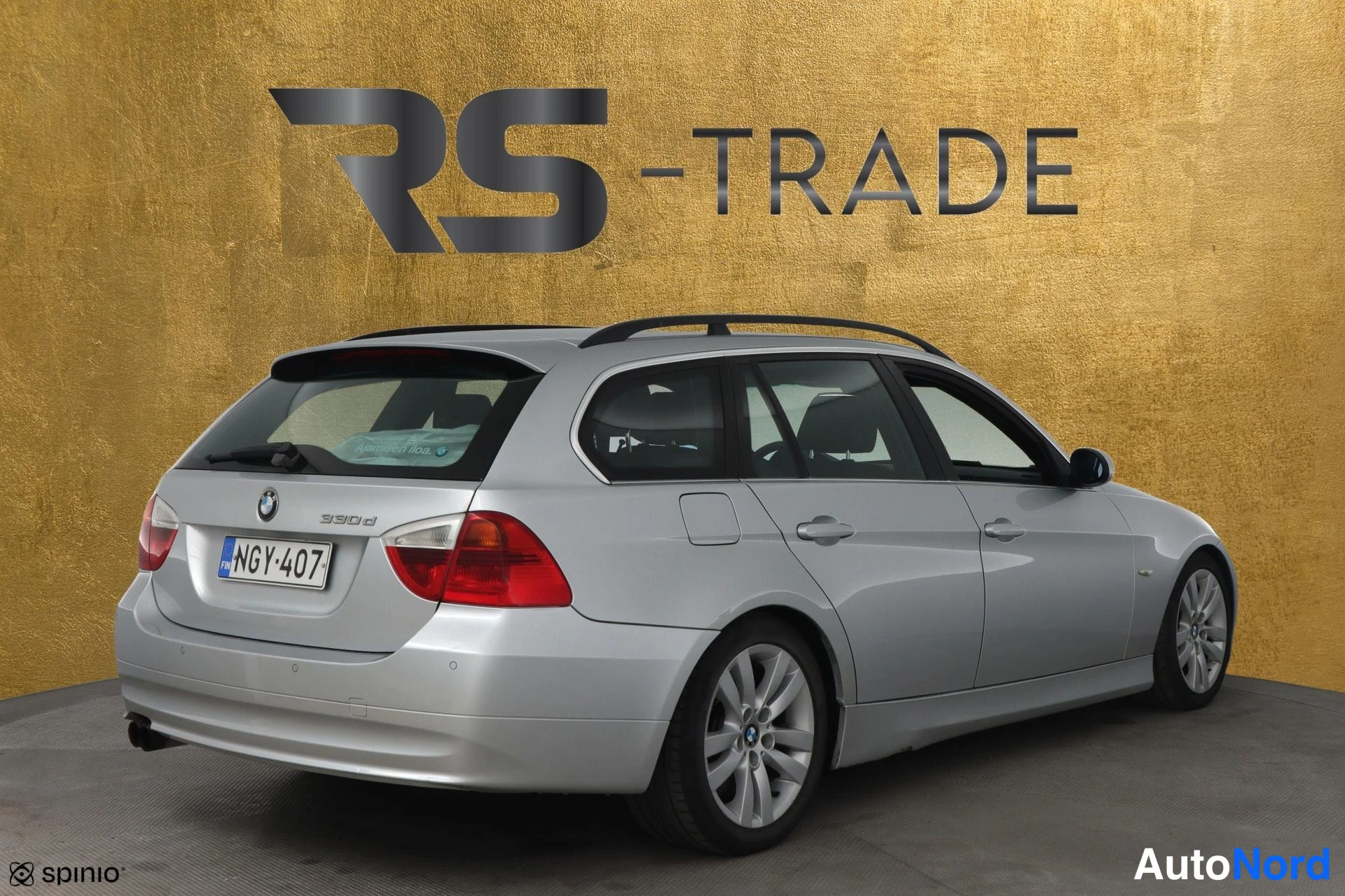 Grey BMW 330d 2006, rear three-quarter, photo 4