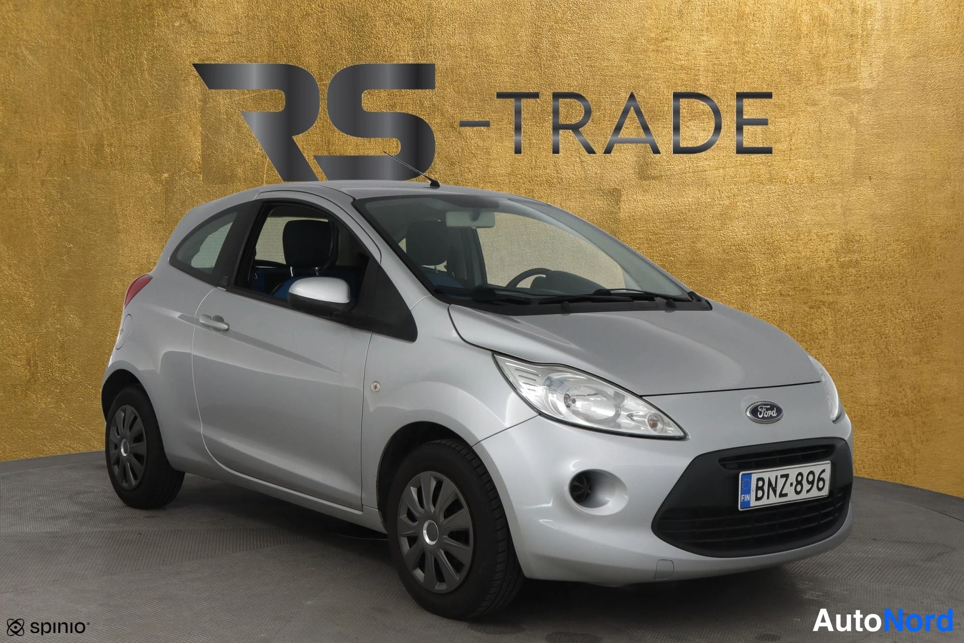 Harmaa Ford Ka 2009, etuviisto, keula oikealle, kuva 3
