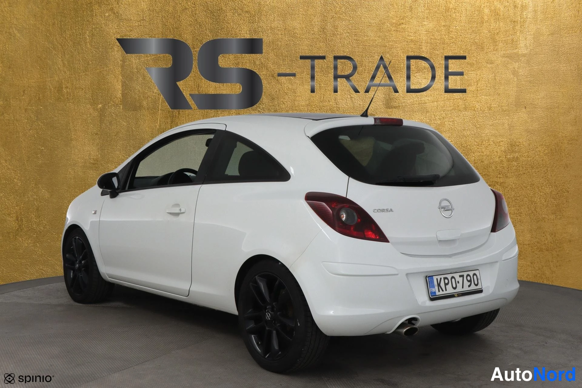 Valkoinen Opel Corsa 2011, takaviisto, kuva 5