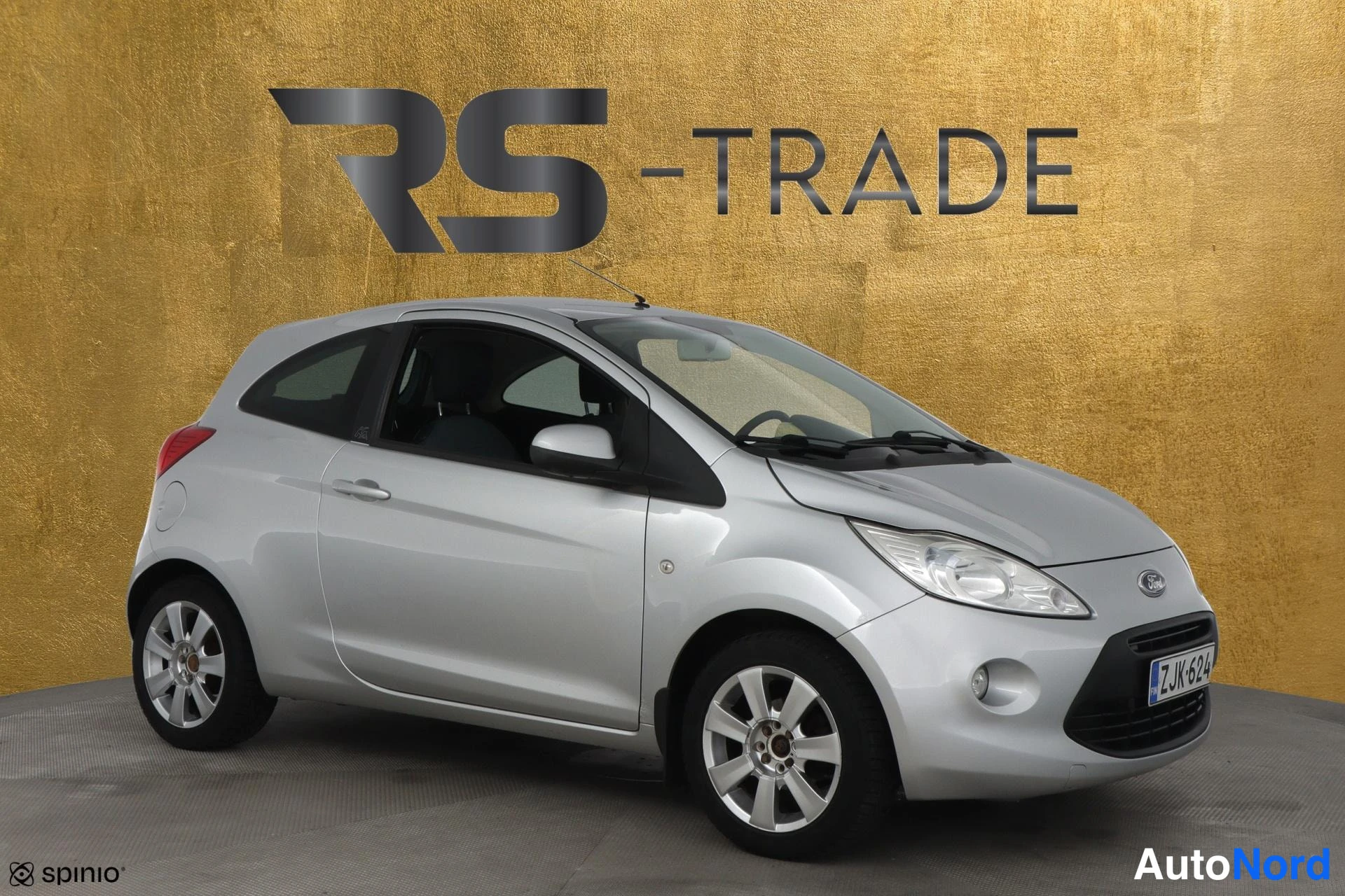 Harmaa Ford Ka 2010, etuviisto, keula oikealle, kuva 3