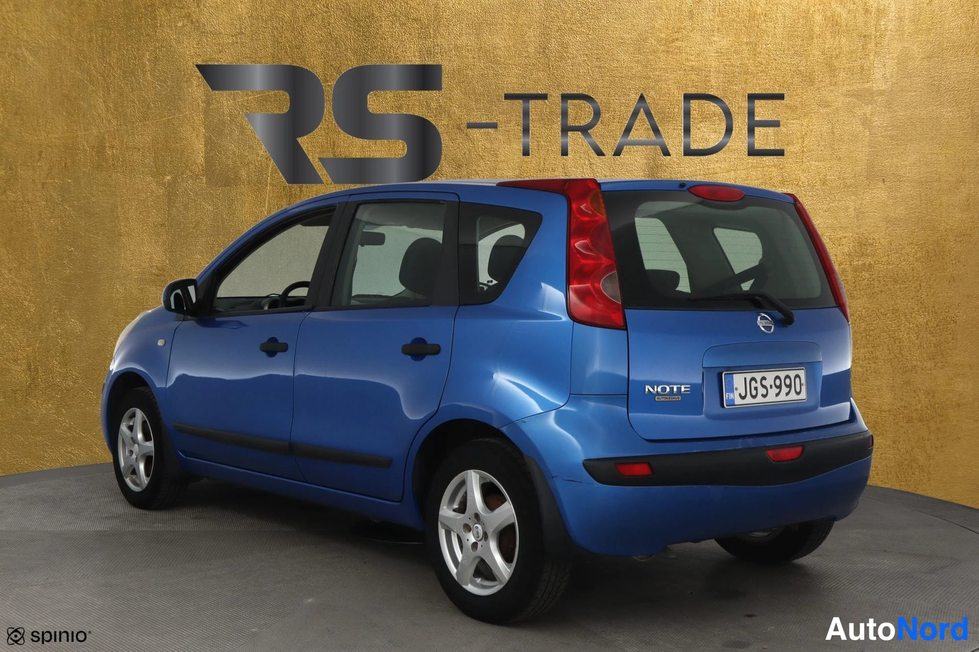 Sininen Nissan Note 2006, takaviisto, kuva 5