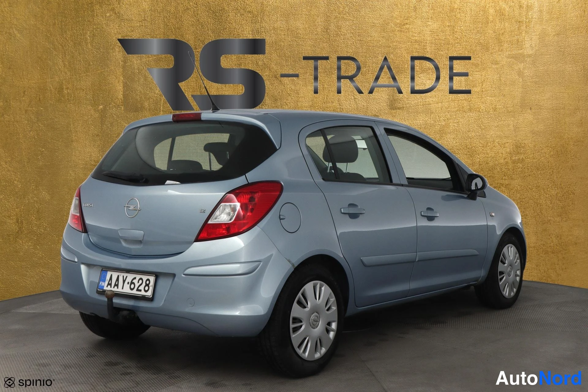 Sininen Opel Corsa 2007, takaviisto, kuva 6