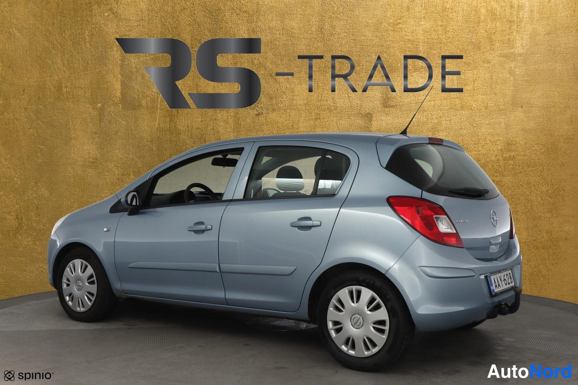 Sininen Opel Corsa 2007, takaviisto, kuva 5
