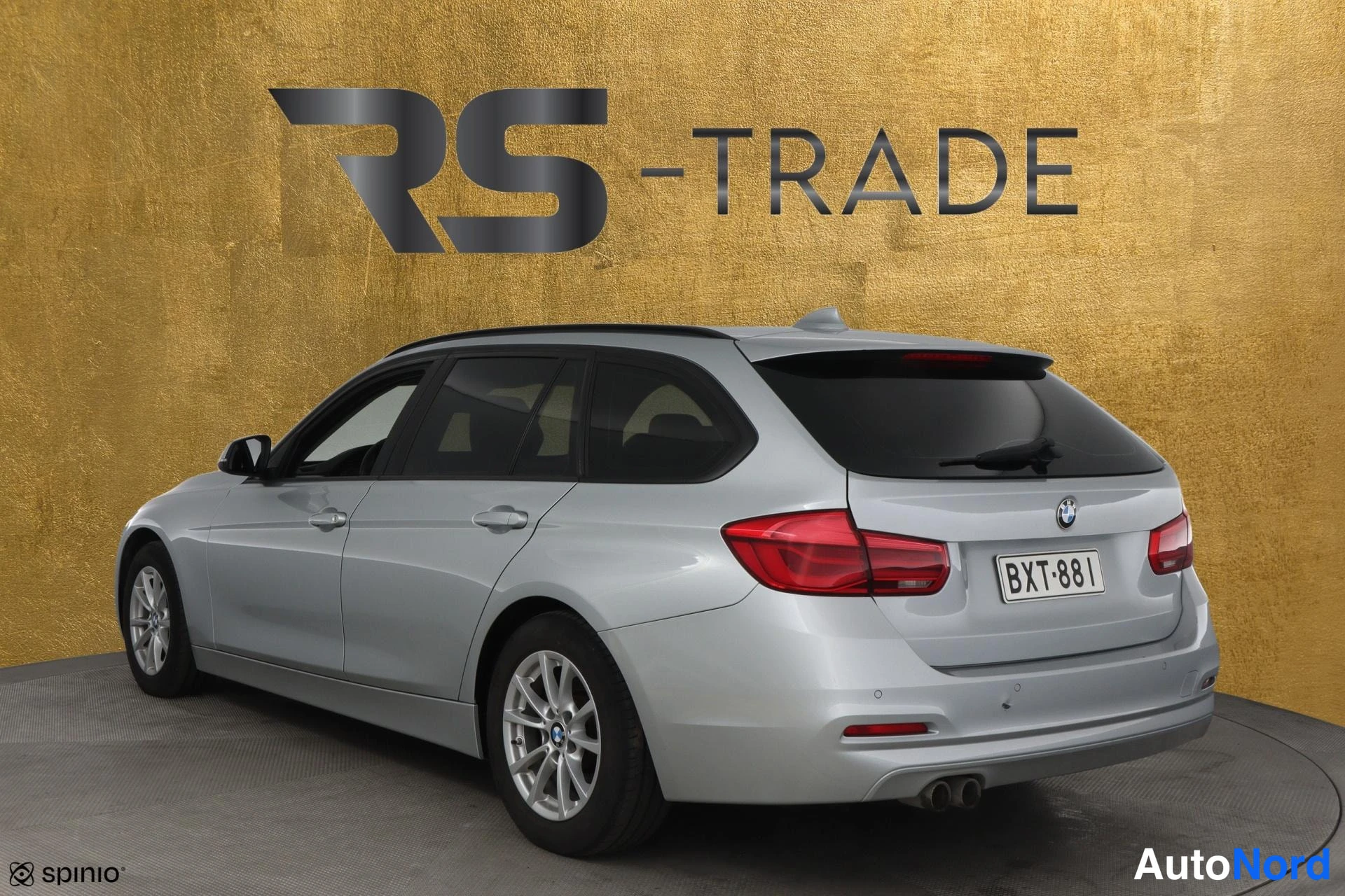 Harmaa BMW 320d 2015, takaviisto, kuva 5