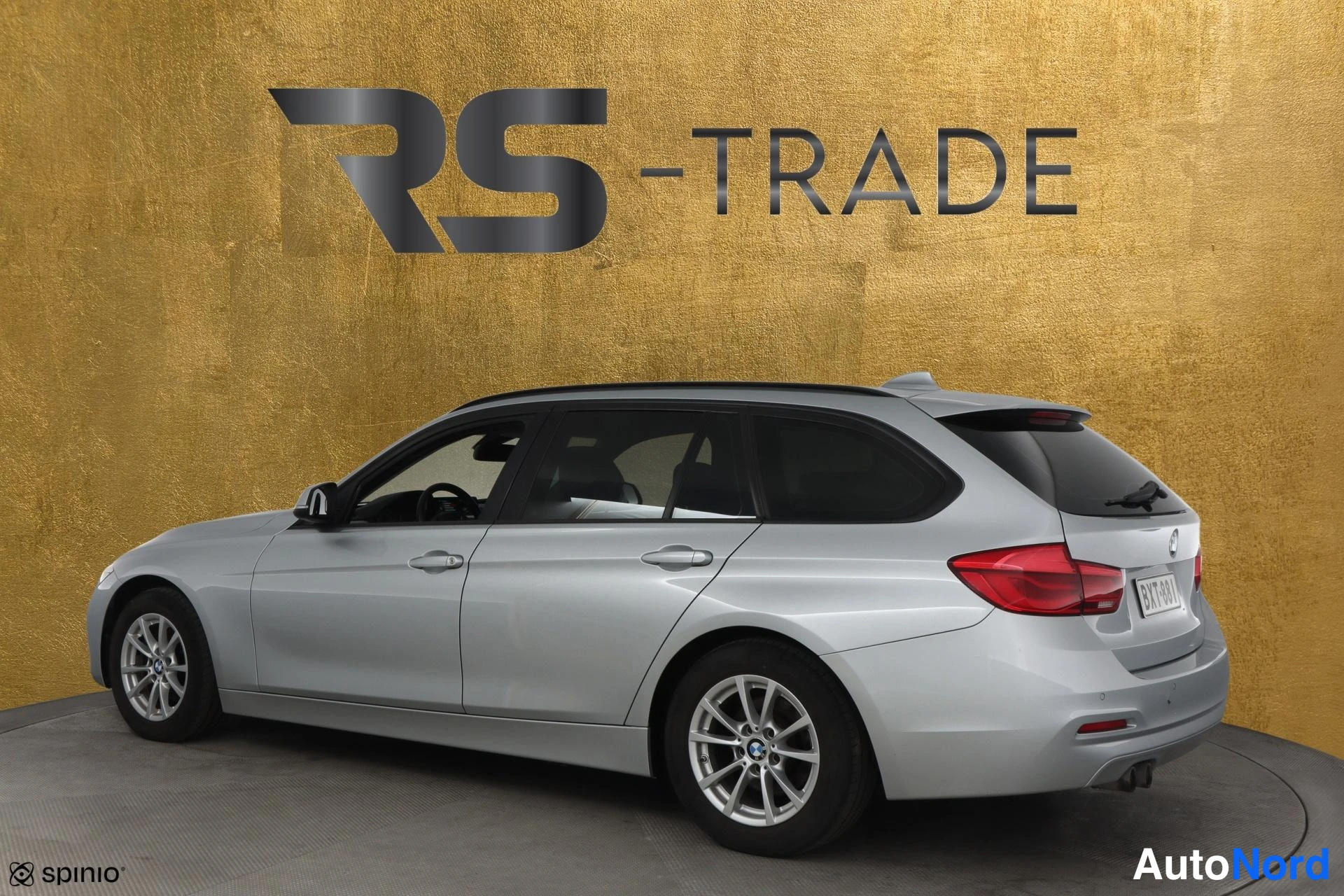 Harmaa BMW 320d 2015, takaviisto, kuva 6