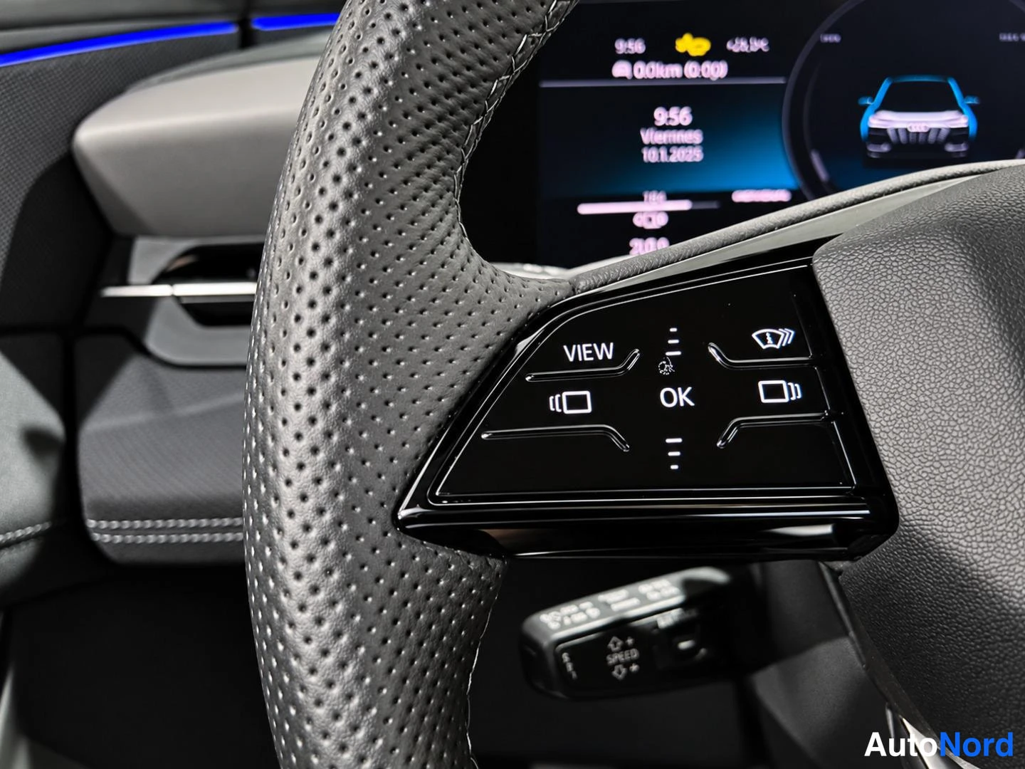 Sininen Audi Q6 e-tron 2025, yksityiskohta, kuva 14