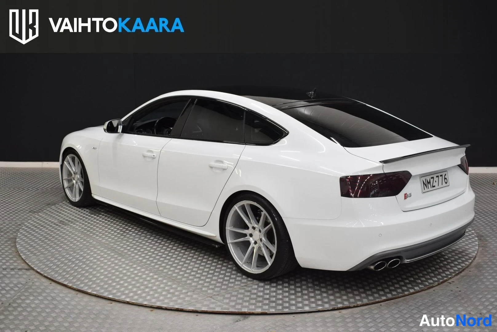 Valkoinen Audi S5 2012, takaviisto, kuva 12