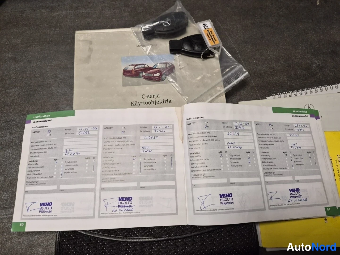 Sininen Mercedes-Benz C 200 CDI 2002, asiakirja, kuva 26