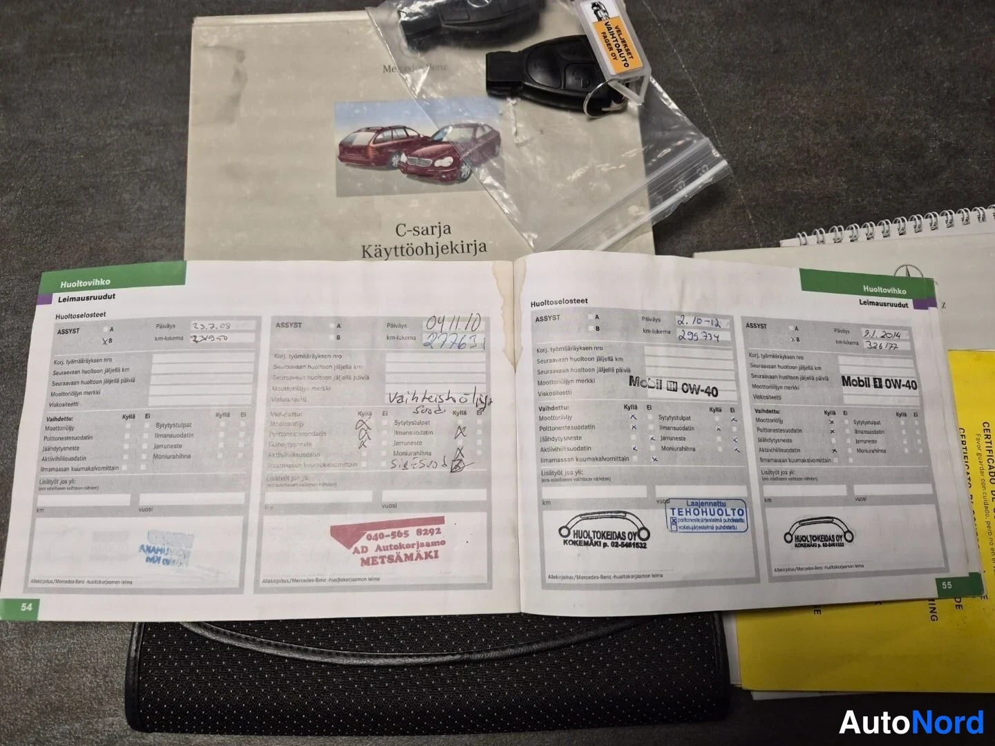 Sininen Mercedes-Benz C 200 CDI 2002, asiakirja, kuva 28