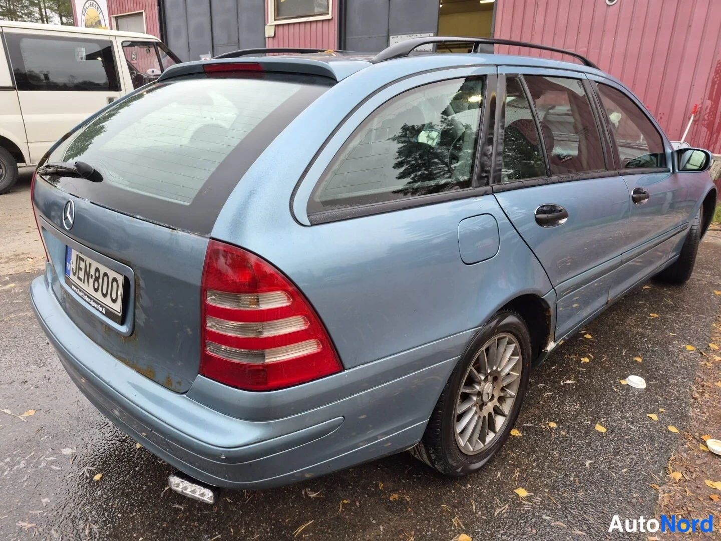 Sininen Mercedes-Benz C 200 CDI 2002, takaviisto, kuva 7