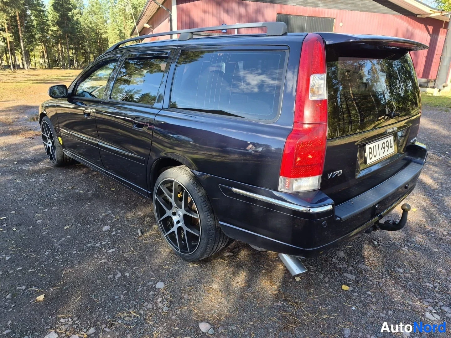 Sininen Volvo V70 2008, takaviisto, kuva 7