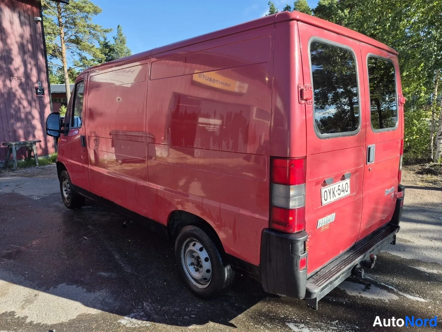 Punainen Fiat Ducato 2000, takaviisto, kuva 7