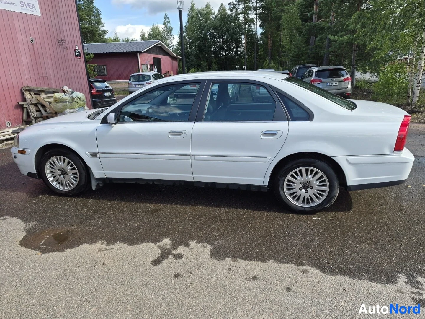 Valkoinen Volvo S80 2003, sivulta, kuva 6