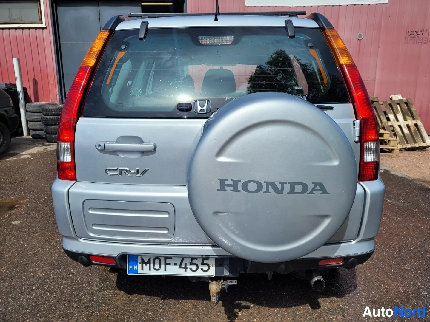 Silver Honda CR-V 2002, bakifrån, bild 10