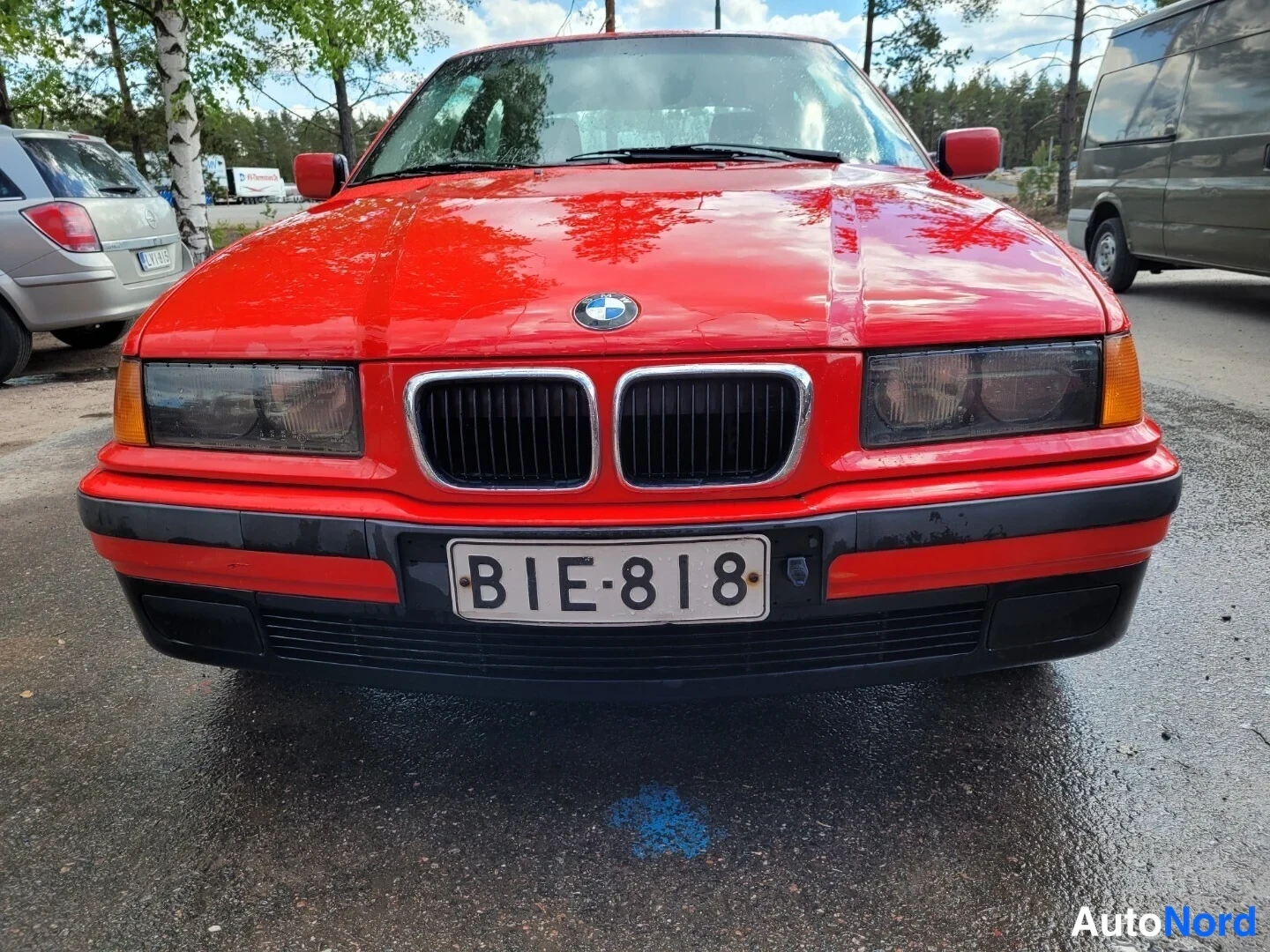 Red BMW 316i 1997, front, photo 5
