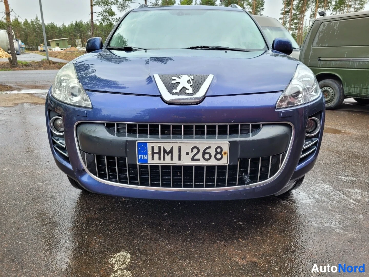 Sininen Peugeot 4007 2007, edestä, kuva 4