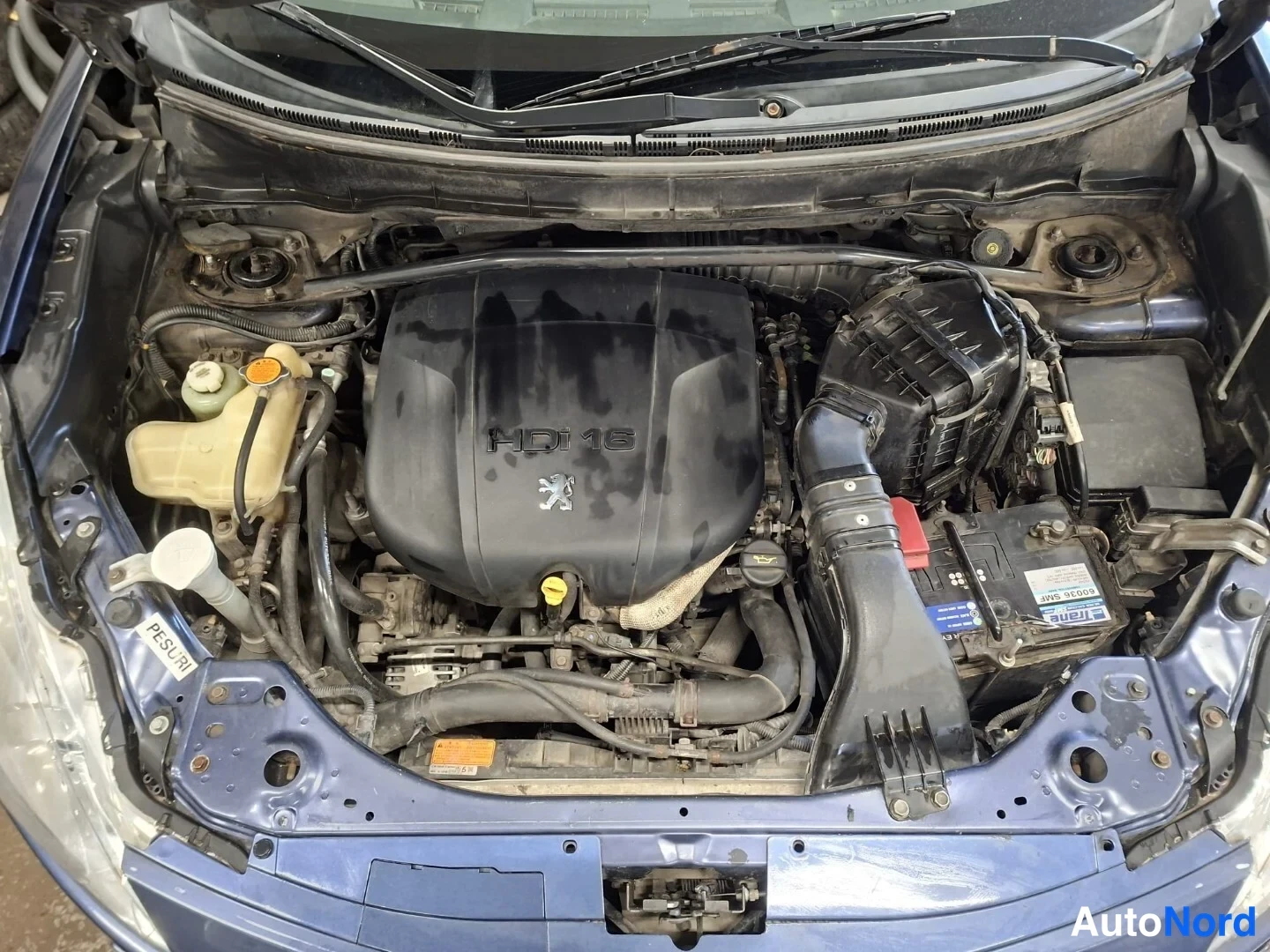 Sininen Peugeot 4007 2007, moottoritila, kuva 19