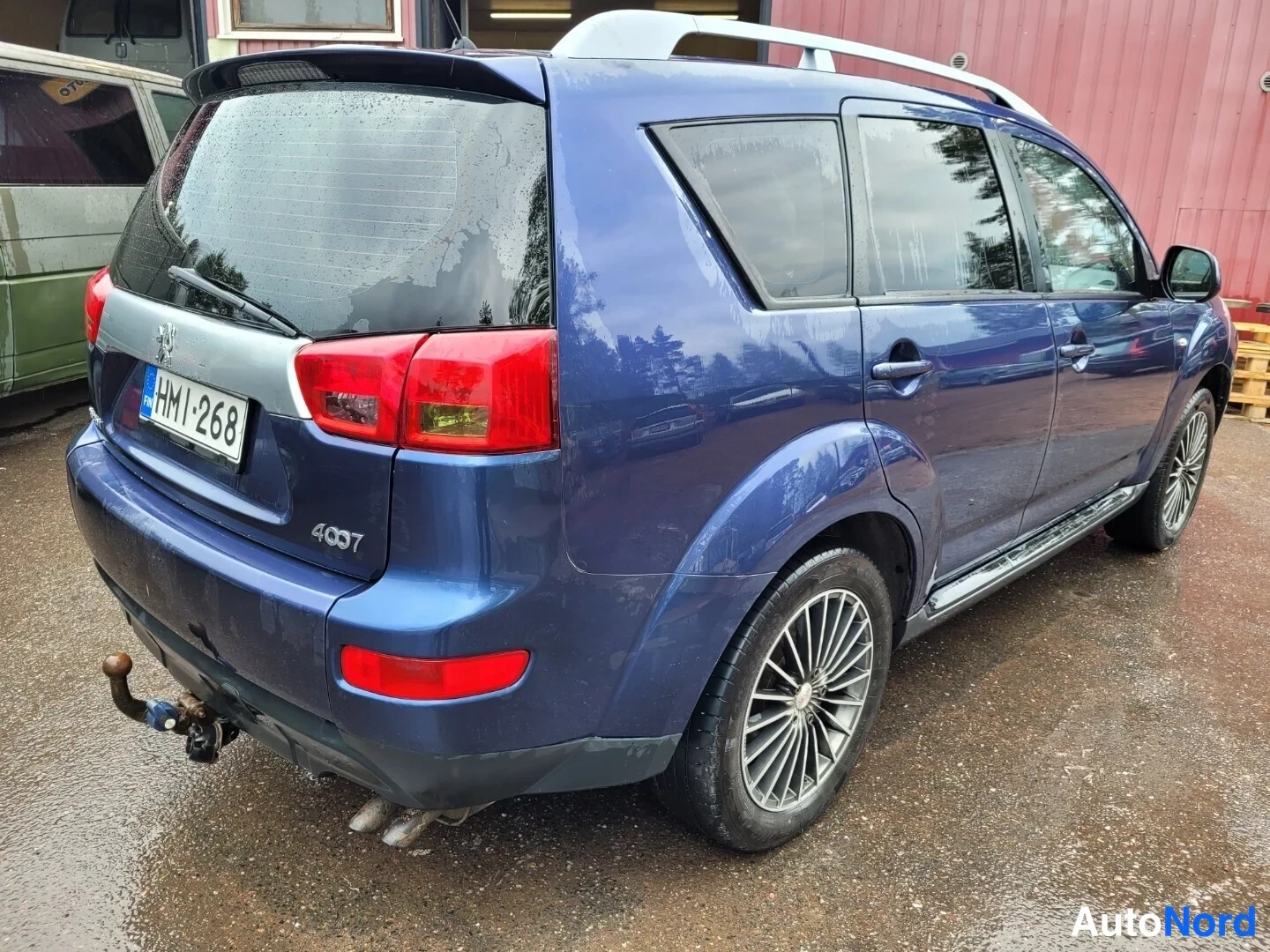 Sininen Peugeot 4007 2007, takaviisto, kuva 7