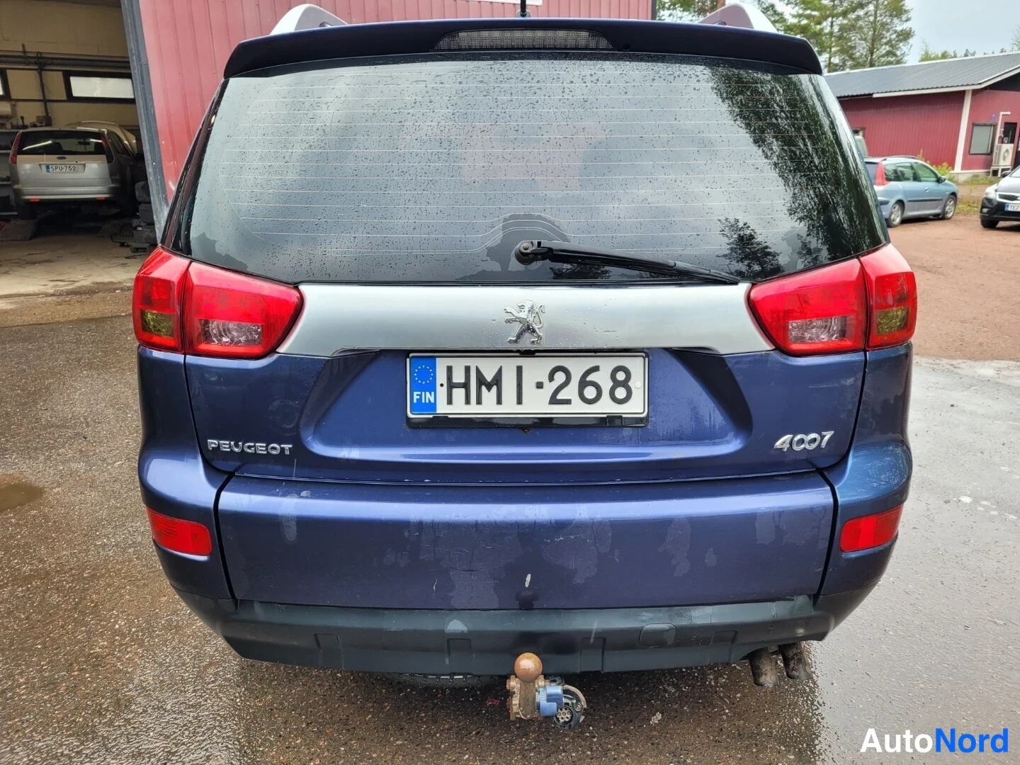 Sininen Peugeot 4007 2007, takaa, kuva 8