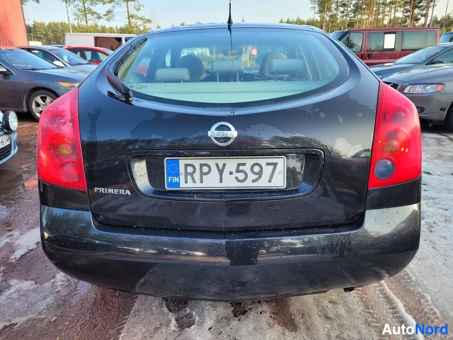 Musta Nissan Primera 2004, takaa, kuva 9