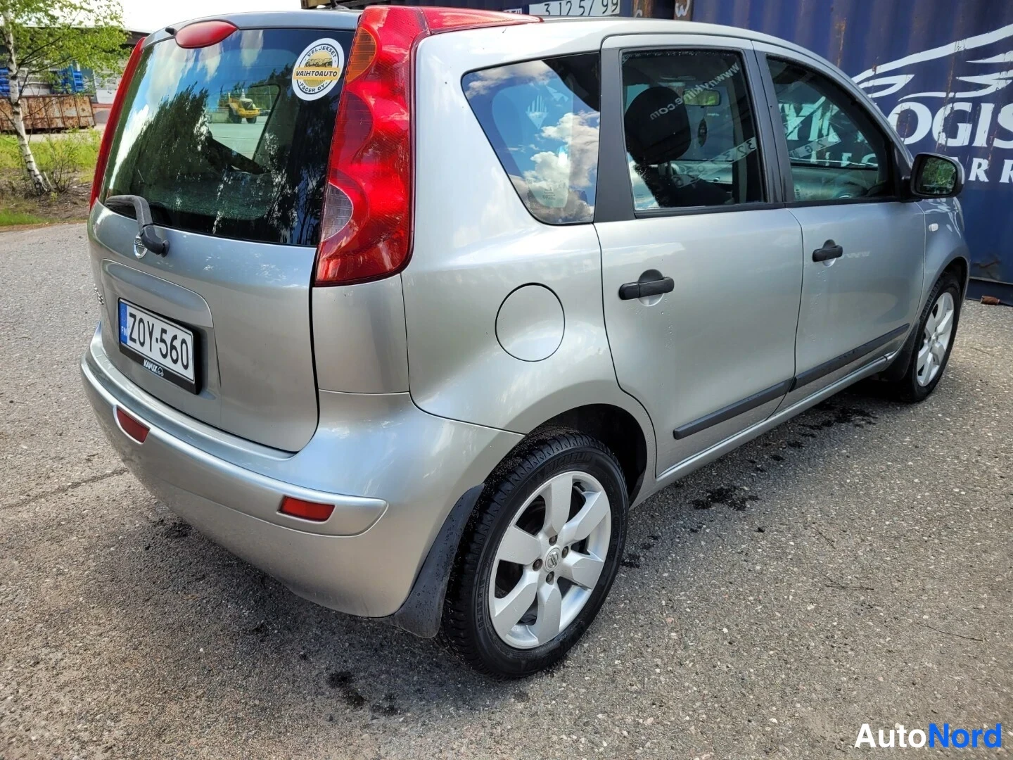Hopea Nissan Note 2008, takaviisto, kuva 6