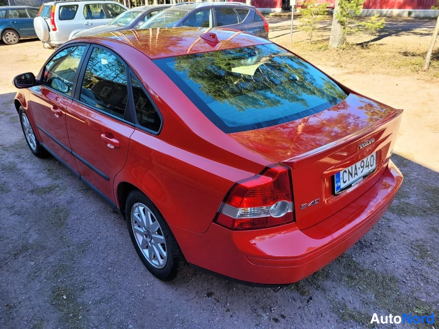 Punainen Volvo S40 2006, takaviisto, kuva 8