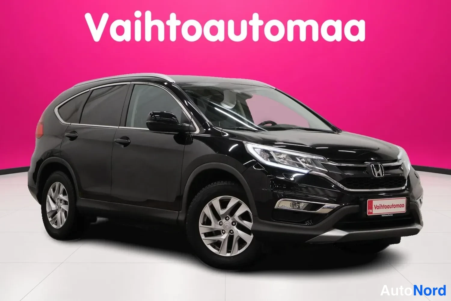 Musta Honda CR-V 2015, etuviisto, keula oikealle, kuva 2