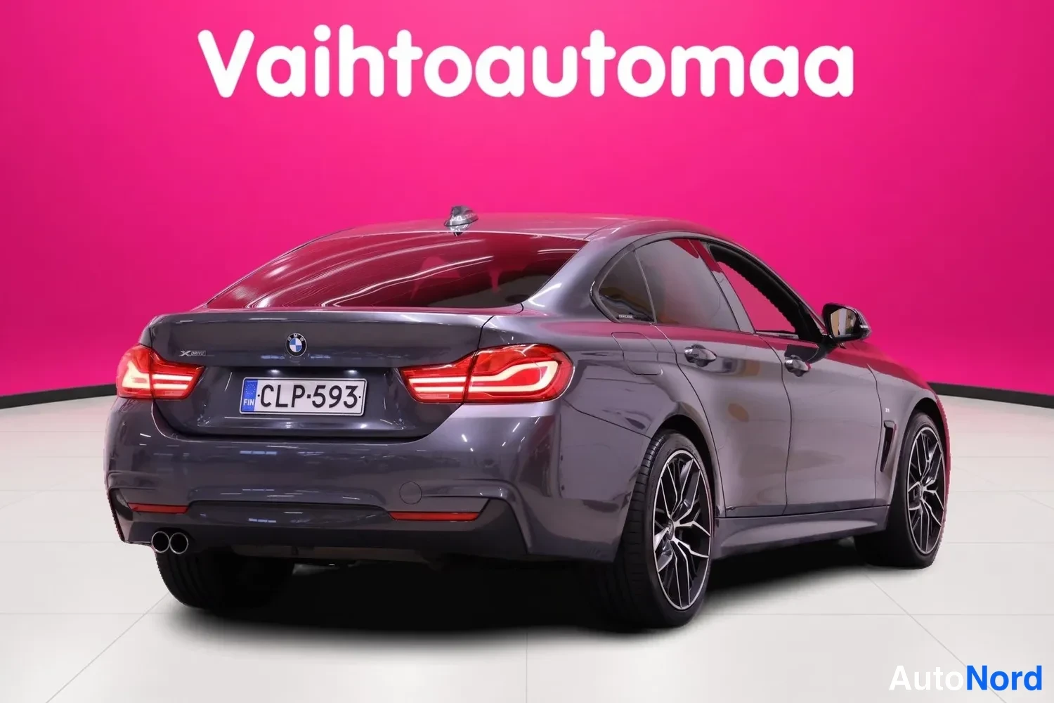 Harmaa BMW 420i xDrive 2018, takaviisto, kuva 5