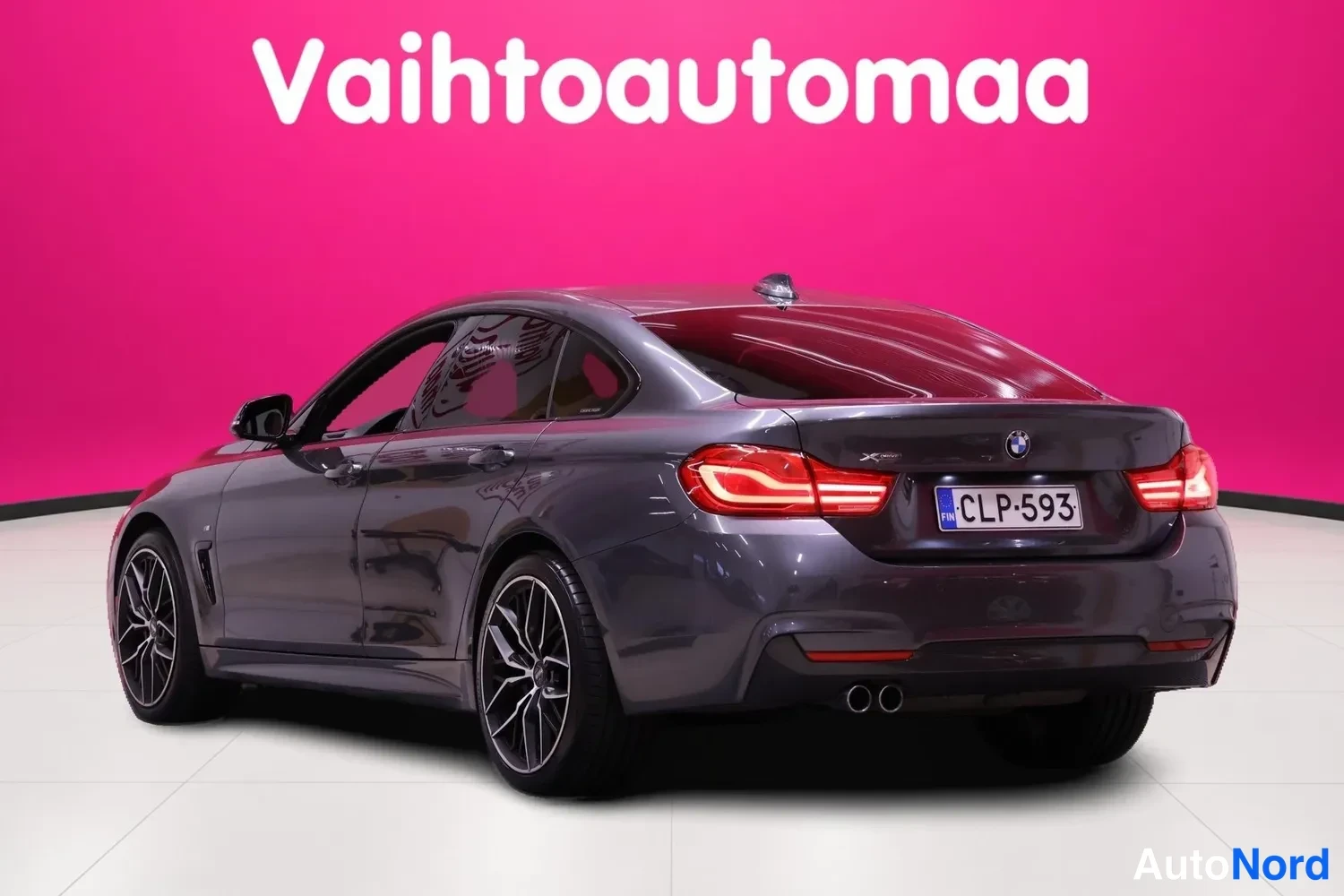 Harmaa BMW 420i xDrive 2018, takaviisto, kuva 6