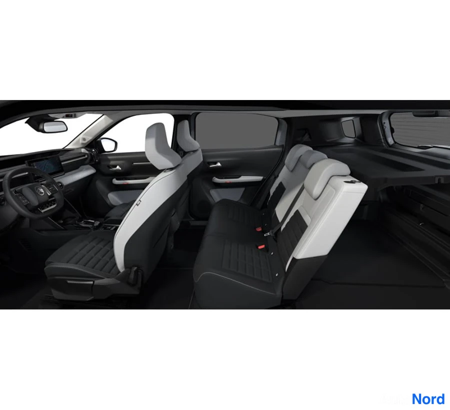 Vihreä Citroen e-C3 AIRCROSS 2026, takaistuimet, kuva 13