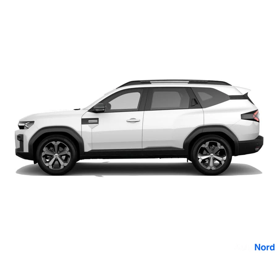 Sininen Dacia Bigster 2026, etuviisto, keula vasemmalle, kuva 2