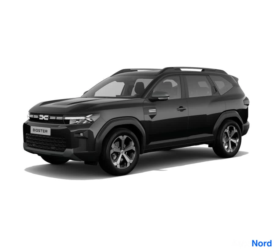 Sininen Dacia Bigster 2026, etuviisto, keula vasemmalle, kuva 4