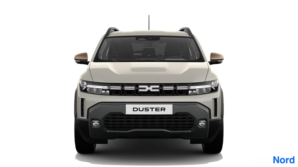 Beige Dacia Duster 2026, edestä, kuva 2