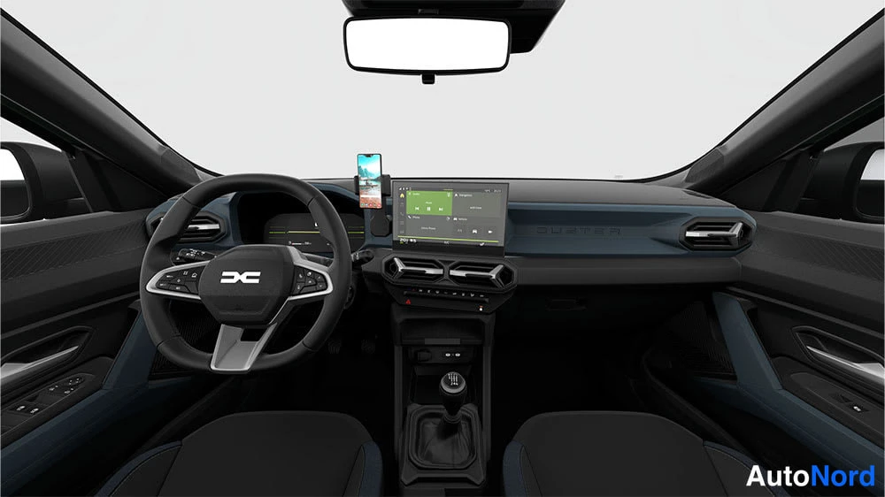 Valkoinen Dacia Duster 2026, ohjaamo, kuva 7