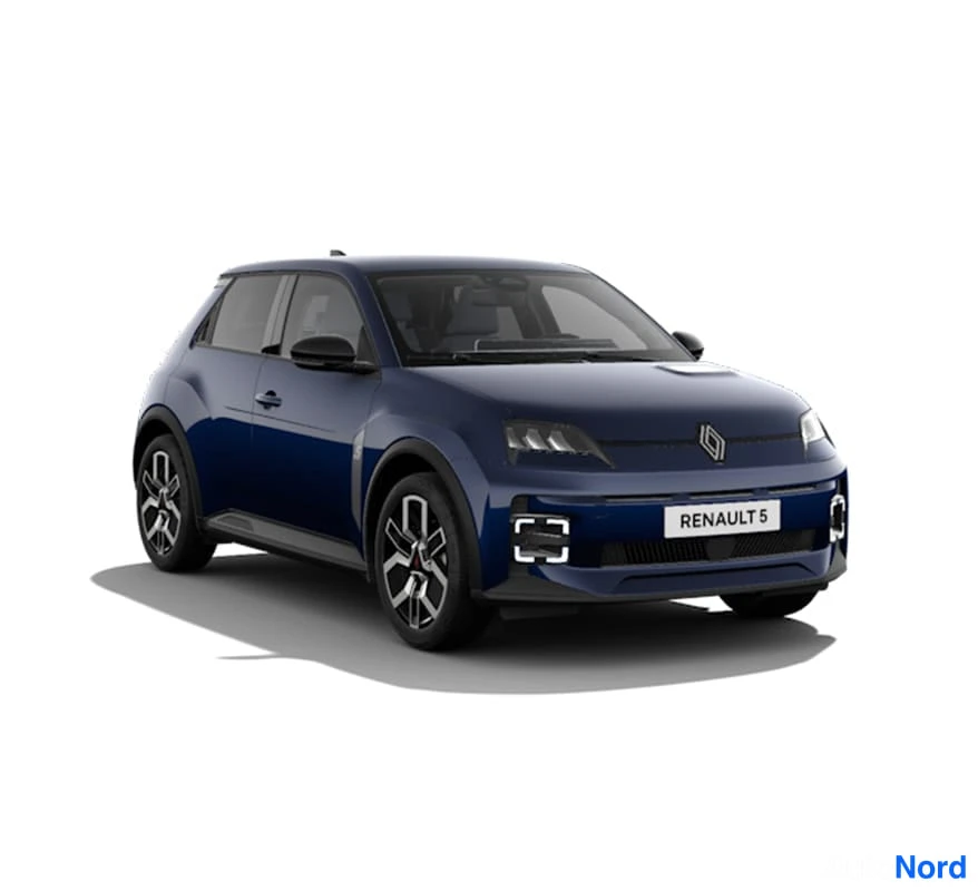Renault 5 E-Tech electric 2026, etuviisto, keula oikealle, kuva 4