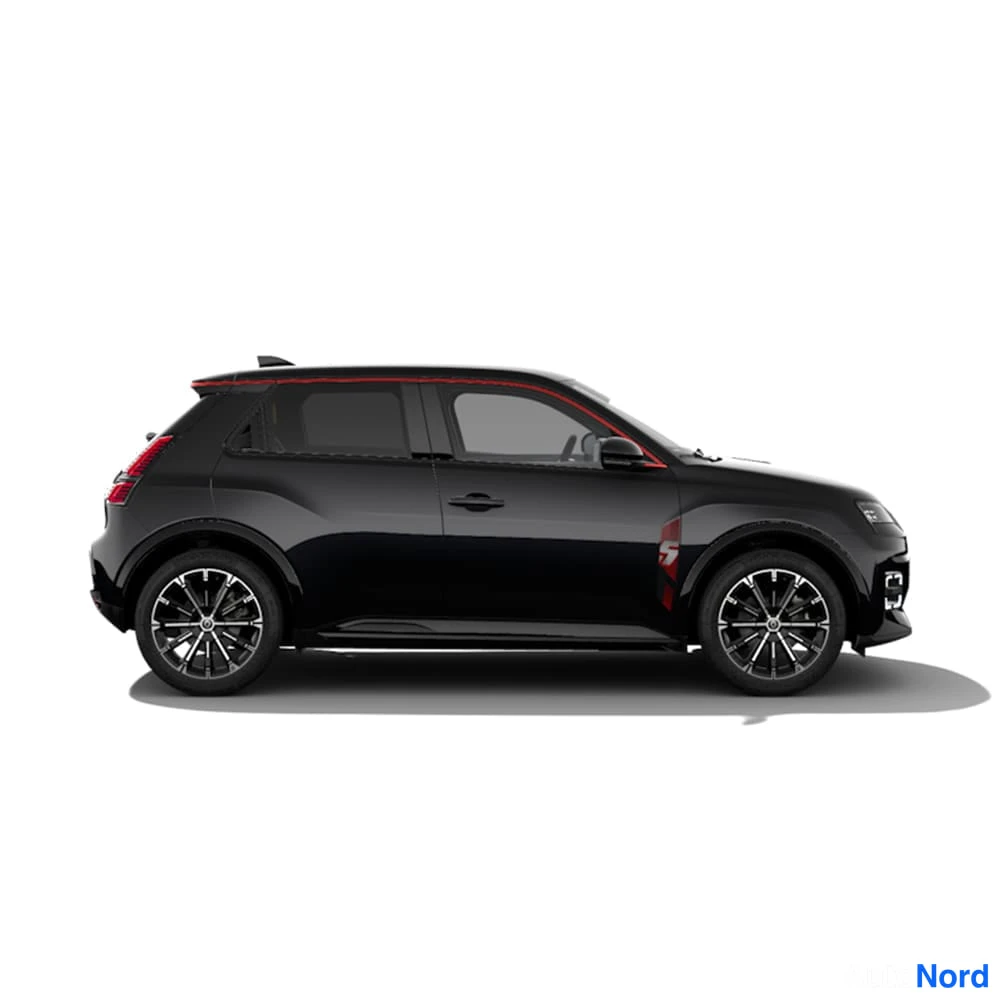 Musta Renault 5 E-Tech electric 2026, sivulta, kuva 2