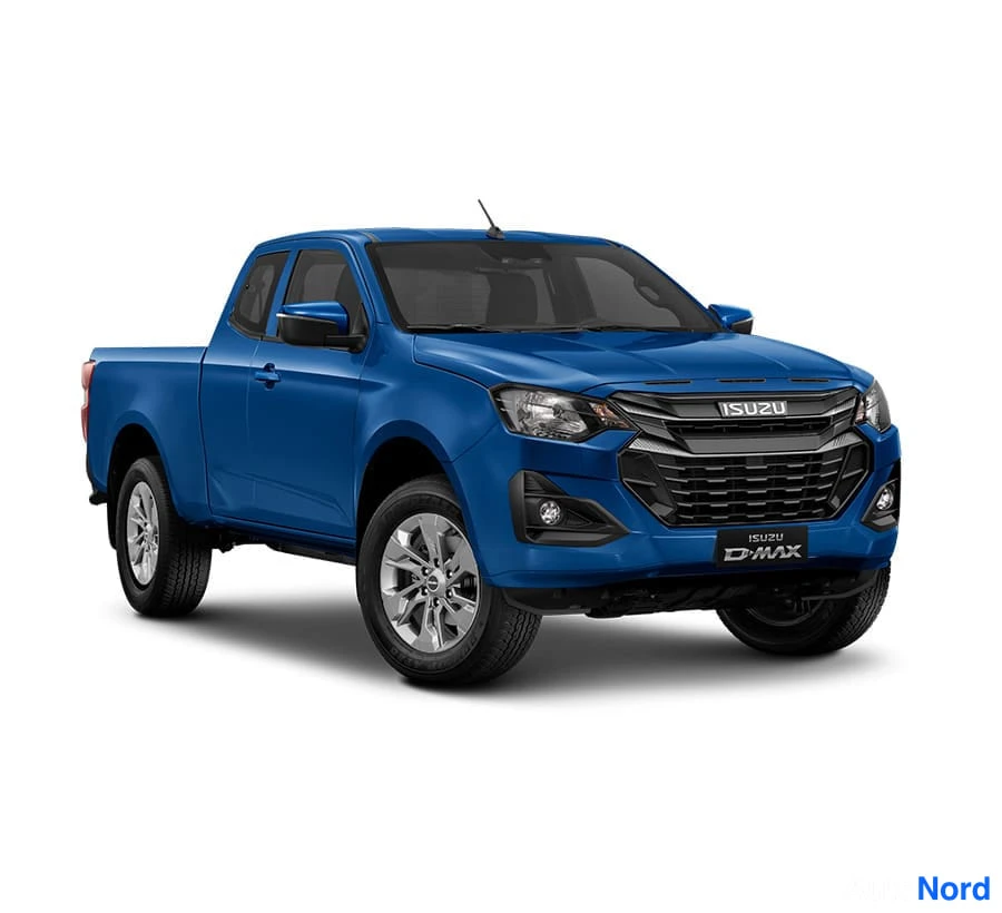 Harmaa Isuzu D-MAX 2026, etuviisto, keula oikealle, kuva 3